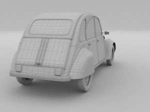 citroen 2cv 3Dモデル