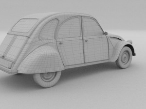 citroen 2cv 3Dモデル