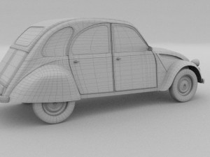 citroen 2cv 3Dモデル