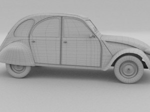 citroen 2cv 3Dモデル