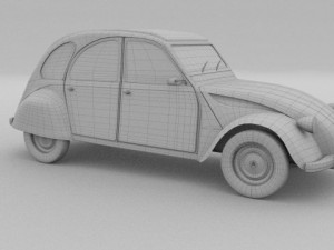 citroen 2cv 3Dモデル