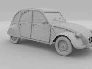 citroen 2cv 3Dモデル