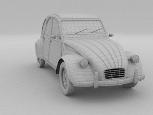 citroen 2cv 3Dモデル