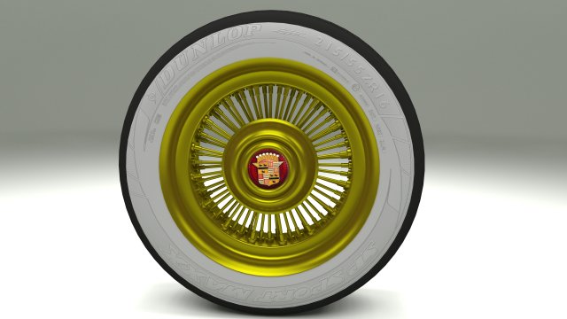 cadillac wheel 3D Model .c4d .max .obj .3ds .fbx .stl .blend 