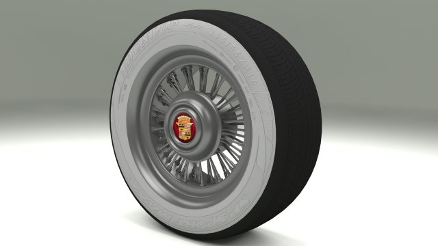 cadillac wheel 3D Model .c4d .max .obj .3ds .fbx .stl .blend 