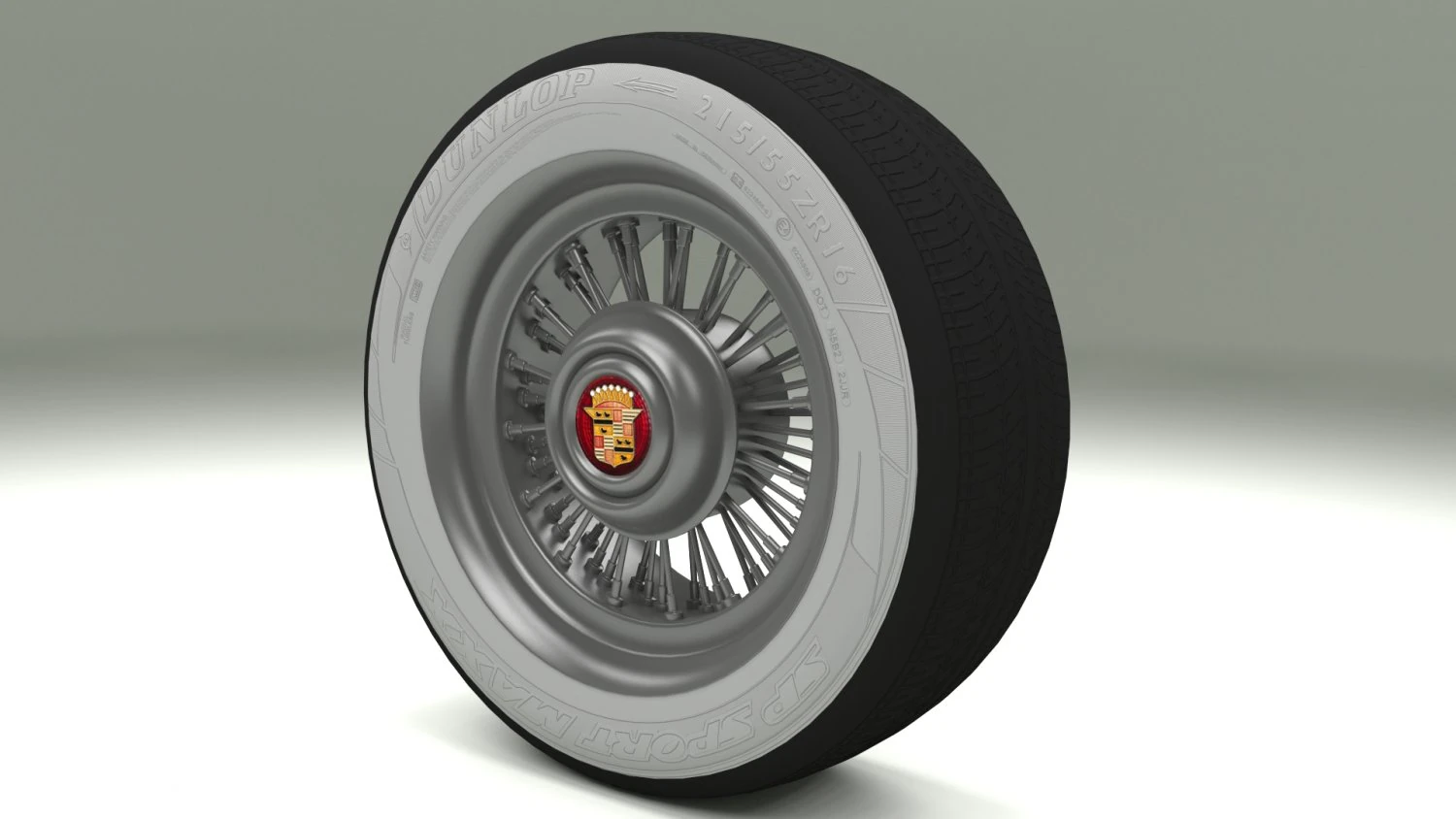 cadillac wheel 3D Model .c4d .max .obj .3ds .fbx .stl .blend 