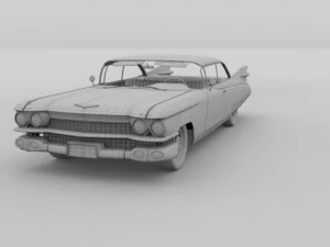 1959 cadillac eldorado coupe 3D Model