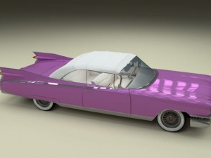 1959 cadillac eldorado biarritz top Modèle 3D