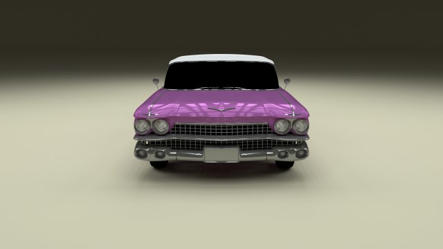 1959 cadillac eldorado 62 series convertible 3D Model .c4d .max .obj .3ds .fbx .stl .blend 