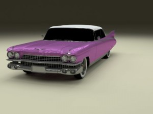 1959 cadillac eldorado 62 series convertible 3D Model