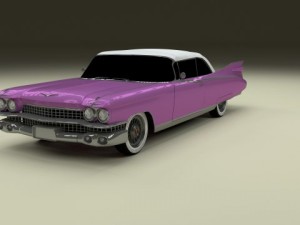 1959 cadillac eldorado 62 series convertible 3D Model