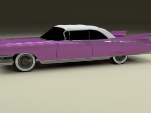 1959 cadillac eldorado 62 series convertible 3D Model