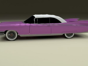 1959 cadillac eldorado 62 series convertible 3D Model