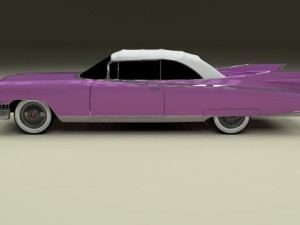 1959 cadillac eldorado 62 series convertible 3D Model