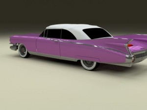 1959 cadillac eldorado 62 series convertible 3D Model