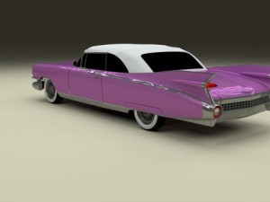 1959 cadillac eldorado 62 series convertible 3D Model