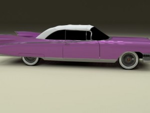 1959 cadillac eldorado 62 series convertible 3D Model