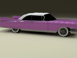 1959 cadillac eldorado 62 series convertible 3D Model