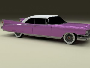 1959 cadillac eldorado 62 series convertible 3D Model