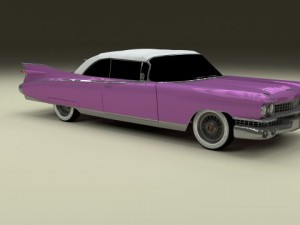 1959 cadillac eldorado 62 series convertible 3D Model