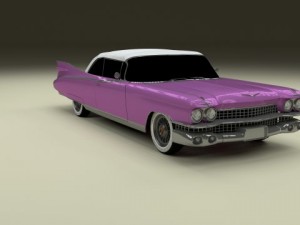 1959 cadillac eldorado 62 series convertible 3D Model
