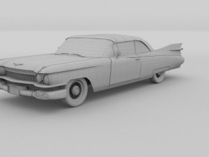 1959 cadillac eldorado 62 series convertible 3D Model