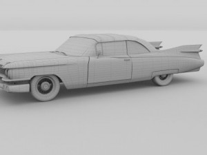 1959 cadillac eldorado 62 series convertible 3D Model