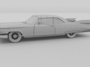 1959 cadillac eldorado 62 series convertible 3D Model