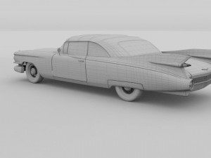 1959 cadillac eldorado 62 series convertible 3D Model