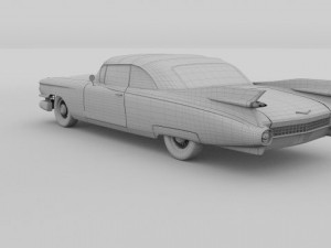 1959 cadillac eldorado 62 series convertible 3D Model
