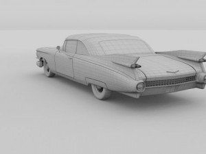 1959 cadillac eldorado 62 series convertible 3D Model