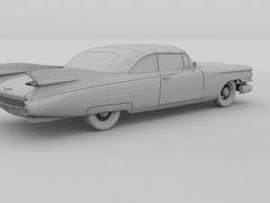 1959 cadillac eldorado 62 series convertible 3D Model