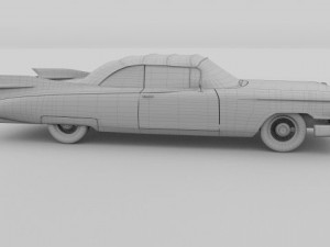 1959 cadillac eldorado 62 series convertible 3D Model