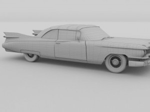 1959 cadillac eldorado 62 series convertible 3D Model