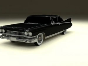 1959 cadillac eldorado 62 series coupe 3D Model