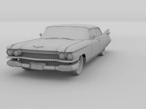 1959 cadillac eldorado 62 series coupe 3D Model
