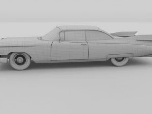 1959 cadillac eldorado 62 series coupe 3D Model