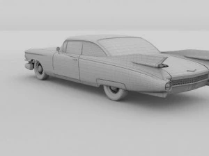 1959 cadillac eldorado 62 series coupe 3D Model