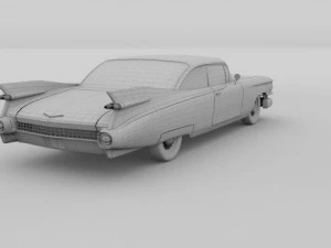 1959 cadillac eldorado 62 series coupe 3D Model