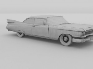 1959 cadillac eldorado 62 series coupe 3D 模型
