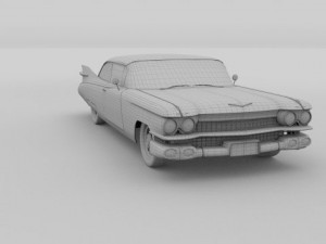 1959 cadillac eldorado 62 series coupe 3D 模型