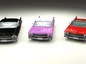 1959 cadillac eldorado 62 series pack 3D Model