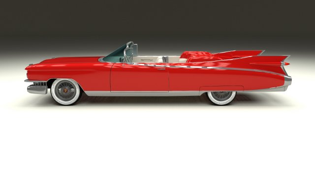 1959 Cadillac Eldorado 62 Series Pack 3D Модель In Классические.