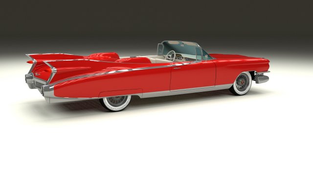 1959 Cadillac Eldorado 62 Series Pack 3D Модель In Классические.