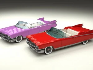 Paquete convertible cadillac eldorado serie 62 1959 Modelo 3D