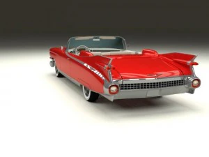 1959 cadillac eldorado series 62 convertible pack 3D Model