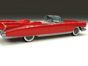 1959 cadillac eldorado series 62 convertible pack 3D Model