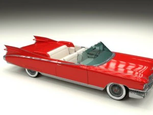 1959 cadillac eldorado series 62 convertible pack 3D Model