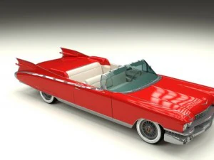 1959 cadillac eldorado series 62 convertible pack 3D Model