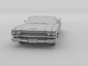 1959 cadillac eldorado series 62 convertible pack 3D Model